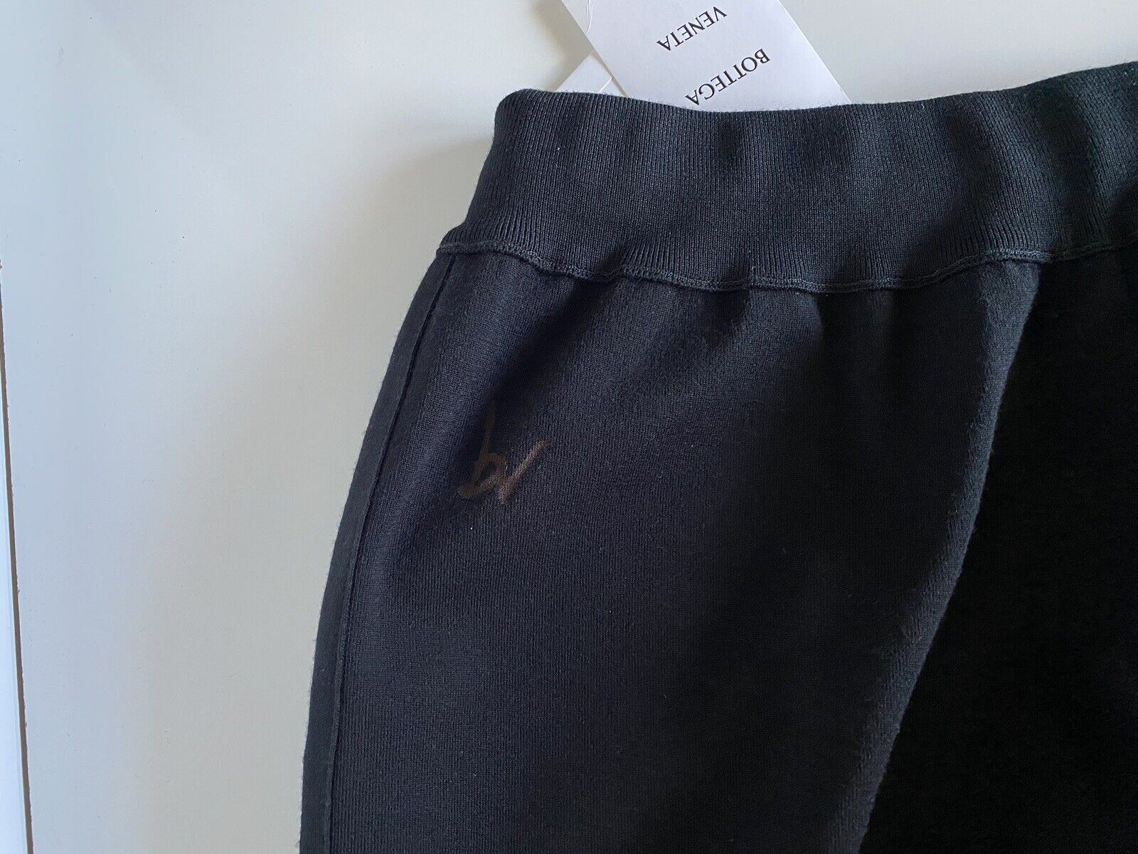 Neu mit Etikett: 1950 $ Bottega Veneta Casual Double Face Wollhose Schwarz Large Italien 626912 