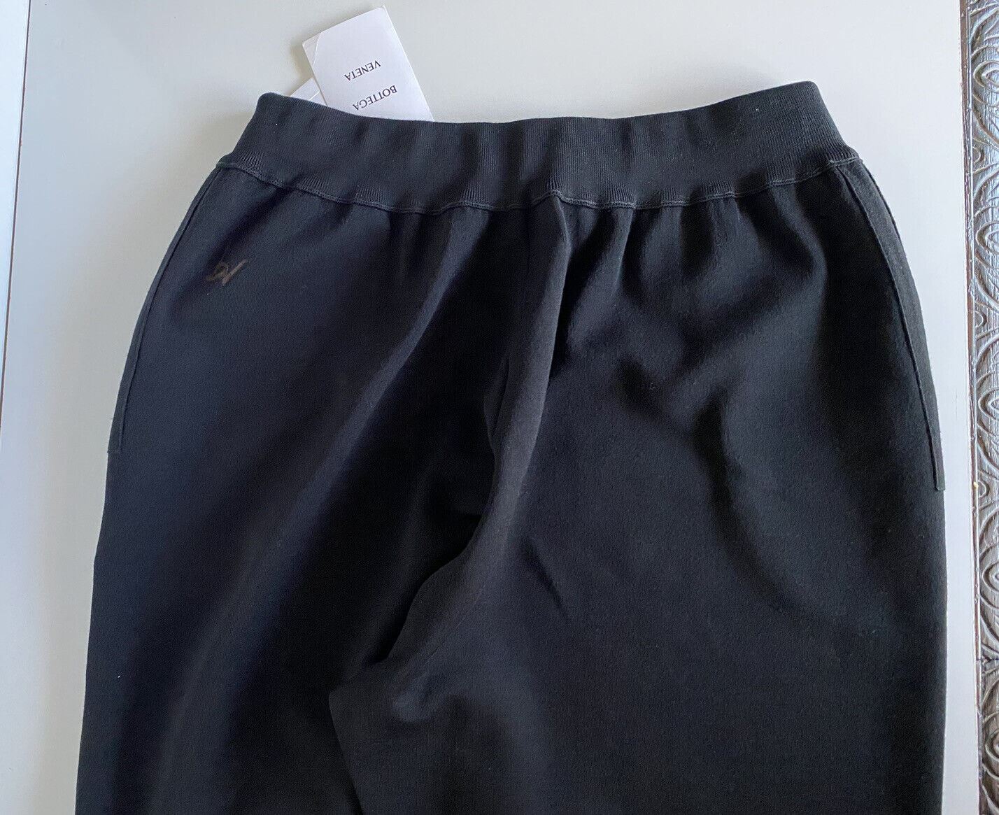 Neu mit Etikett: 1950 $ Bottega Veneta Casual Double Face Wollhose Schwarz Large Italien 626912 