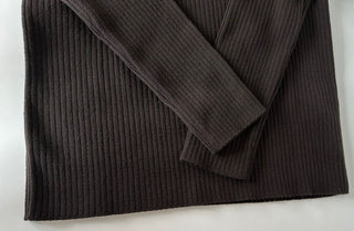 Neu mit Etikett: 1100 $ Bottega Veneta Rollkragenpullover aus Kaschmir/Wolle Schokolade XL 648972 