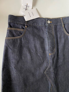 NWT $1980 Bottega Veneta Japanisches Raw-Denim-Hemd mit Rock 6 US (40 Euro) IT