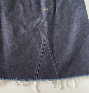 NWT $1980 Bottega Veneta Japanisches Raw-Denim-Hemd mit Rock 6 US (40 Euro) IT