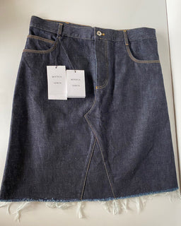 NWT $1980 Bottega Veneta Japanisches Raw-Denim-Hemd mit Rock 6 US (40 Euro) IT
