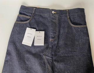 NWT $1980 Bottega Veneta Japanisches Raw-Denim-Hemd mit Rock 6 US (40 Euro) IT