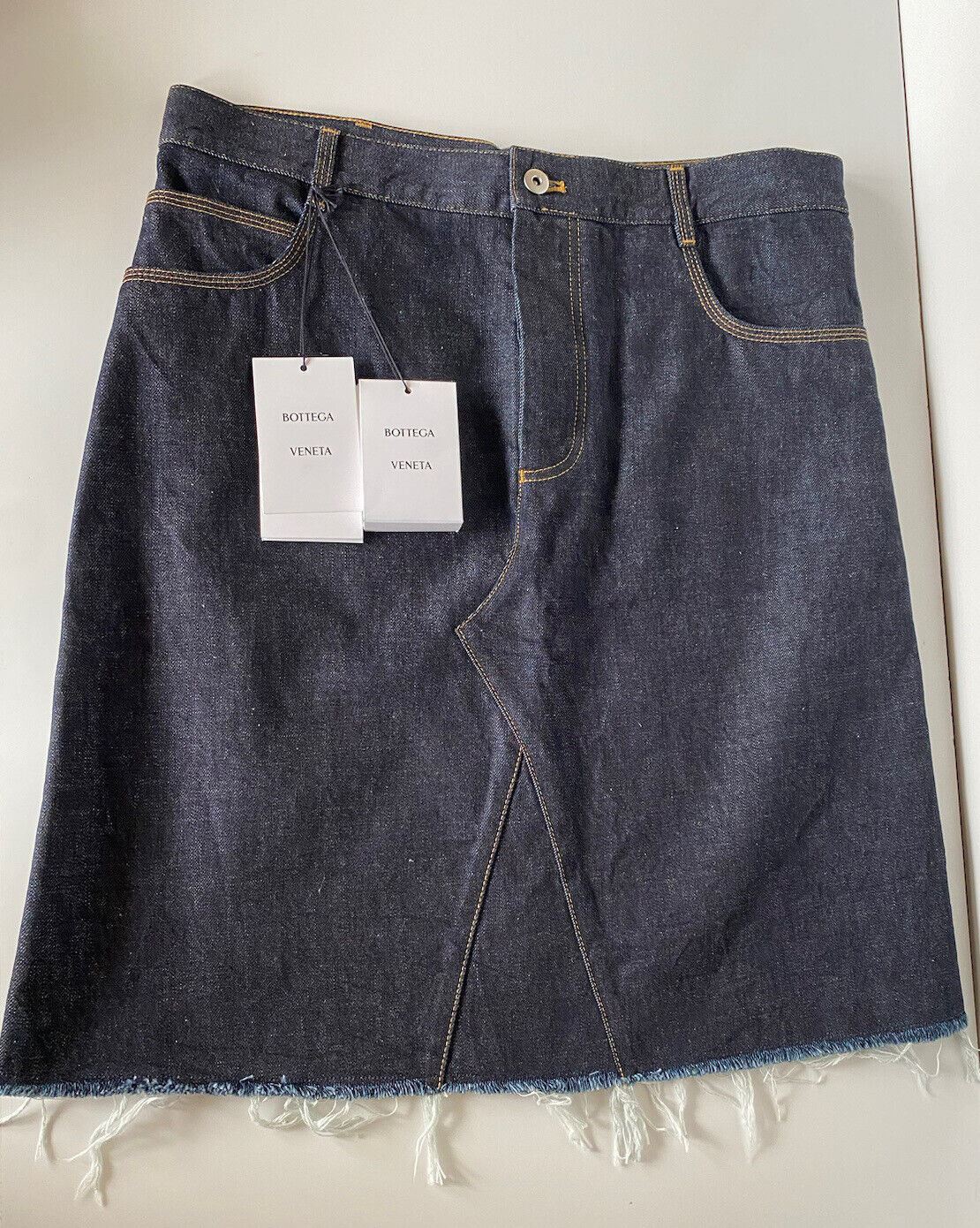 Neu mit Etikett: 980 $ Bottega Veneta Japanischer Raw Denim-Rock 6 US (40 Euro) Italien 656108