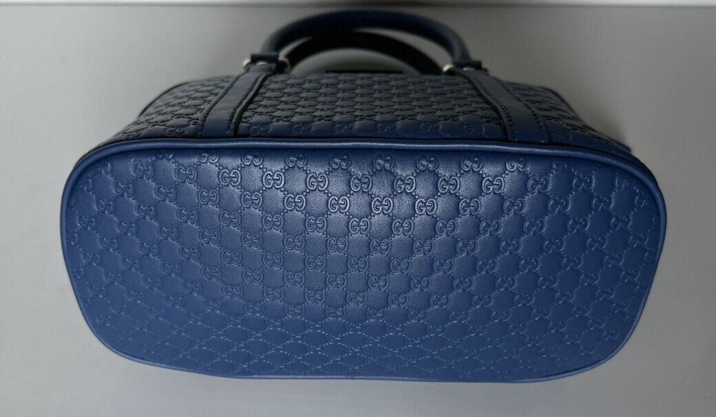 Новая кожаная сумка Gucci GG GG Microguccissima Monogram Dome синего цвета, сделано в Италии 