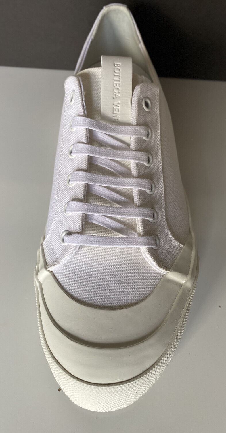 NIB $570 Bottega Veneta Men's Speedster Cotton White Sneakers 6 US 611183 Spain