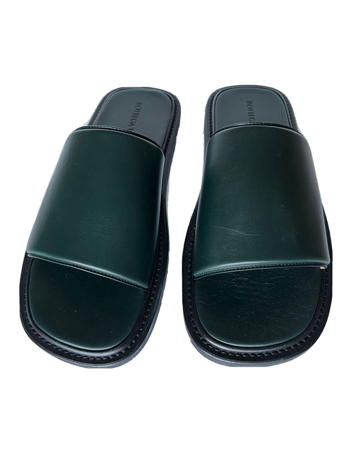 NIB $690 Bottega Veneta Men's Vienna Calf Leather Sandals Inkwell 10 US 667087