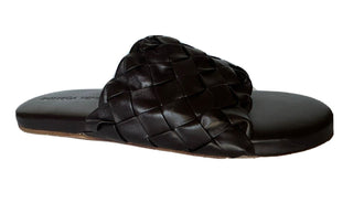 NIB $ 1150 Bottega Veneta Herren-Sandalen aus Intrecciato-Leder Fondente 7 US 620298