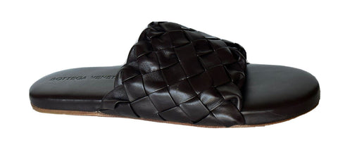NIB $ 1150 Bottega Veneta Herren-Sandalen aus Intrecciato-Leder Fondente 7 US 620298