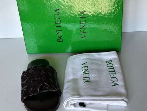 NIB $ 1150 Bottega Veneta Herren-Sandalen aus Intrecciato-Leder Fondente 7 US 620298