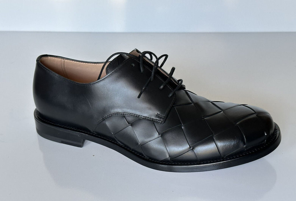 NIB $ 970 Bottega Veneta Intrecciato Varenne Leder Schwarze Schuhe 11 US 578272 