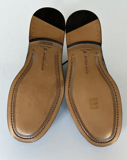 NIB $ 970 Bottega Veneta Intrecciato Varenne Leder Schwarze Schuhe 11 US 578272 