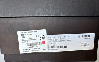 NIB $ 970 Bottega Veneta Intrecciato Varenne Leder Schwarze Schuhe 11 US 578272 