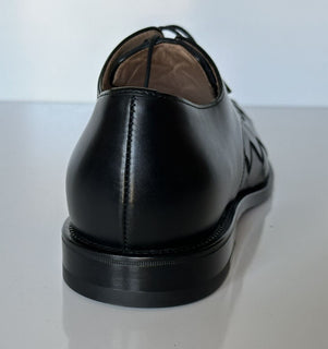 NIB $ 970 Bottega Veneta Intrecciato Varenne Leder Schwarze Schuhe 11 US 578272 