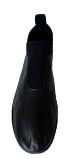 NIB $ 750 Bottega Veneta Herren Lagoon Nappaleder Schwarze Turnschuhe 13 US 640216 