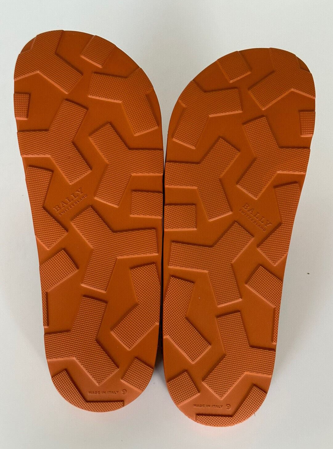 Мужские резиновые сандалии NIB Bally Scotty с логотипом Mandarin 13 США 6300612 Италия 
