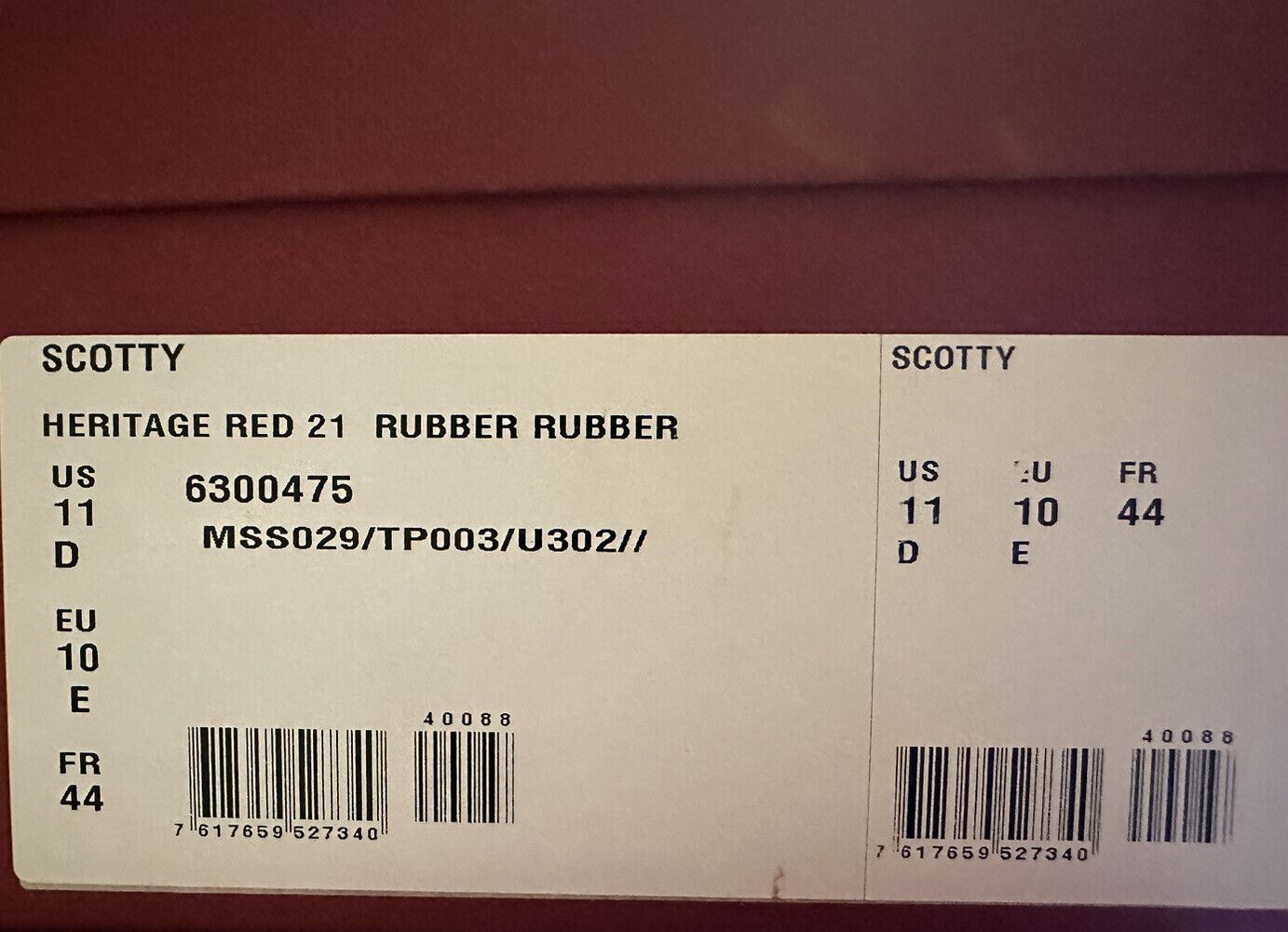 NIB Bally Scotty Men's Slide Rubber Heritage Red Logo Sandals 11 US 6300475 IT