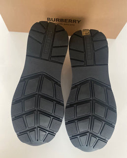 NIB Burberry Herren Ramsey Check Beige &amp; Green Sneakers 8 US (41 Euro) 8045292 IT 
