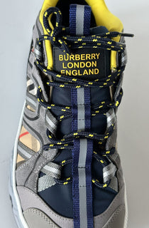 NIB Burberry Herren Union Check Archive Beige Sneakers 9 US (42 Euro) 8053928IT 