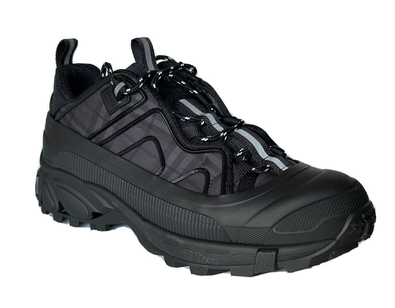 NIB $890 Burberry Herren Arthur Dark Charcoal Sneakers 9 US (42 Euro) 8042584 IT 