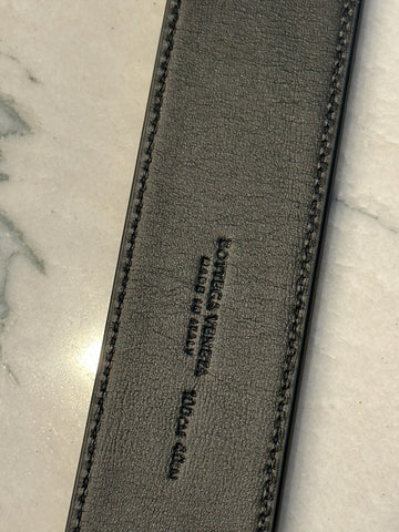NWT $580 Bottega Veneta Intrecciato Nappa Leather Black Belt 40/100 IT 580673