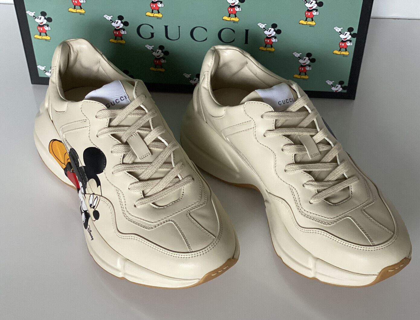 NIB Gucci Men's Mickey Mouse Disney Rhyton Sneakers 15 US (14.5 Gucci) 601370