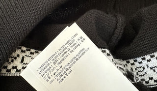 Neu mit Etikett: 850 $ Versace Logo Baumwollstrickpullover Schwarz 50 (Groß) Italien A89468S