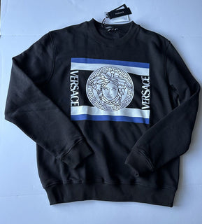 NWT 800 $ Versace Medusa Logo Baumwoll-Sweatshirt 2XL Italien 1002767 