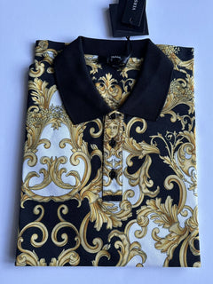 NWT 600 $ Versace Piquet Stoff Medusa Renaissance Poloshirt Medium 1008281