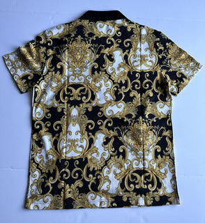 NWT 600 $ Versace Piquet Stoff Medusa Renaissance Poloshirt Medium 1008281