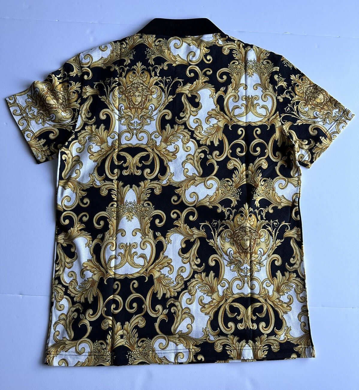 NWT $600 Versace Piquet Рубашка поло Medusa Renaissance из ткани 2XL 1008281