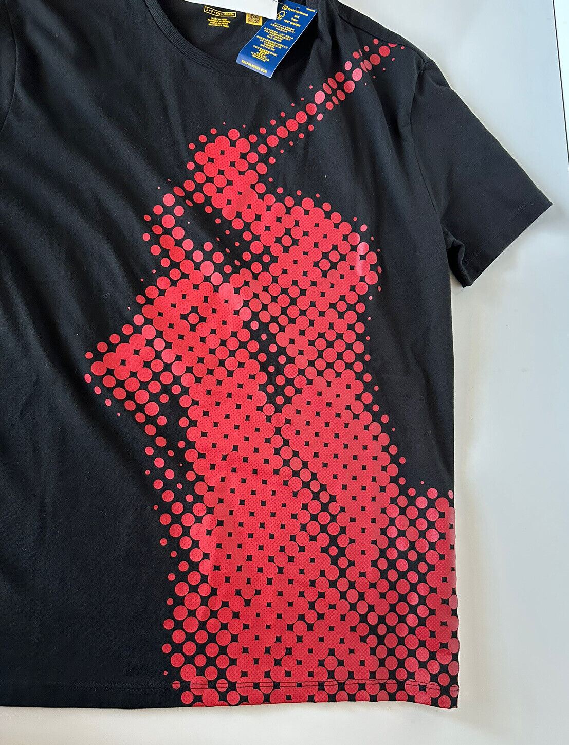 Neu mit Etikett: 65 $ Polo Ralph Lauren Kurzarm-Logo-T-Shirt Schwarz S 