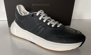 NIB 850 $ Bottega Veneta Herren-Sneakers aus grauem Kalbsleder 9 US (42) 565646 2015 