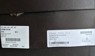 NIB 950 $ Bottega Veneta Herren-Sneaker aus Leder in Schwarz/Blau 13 US (46) 578305