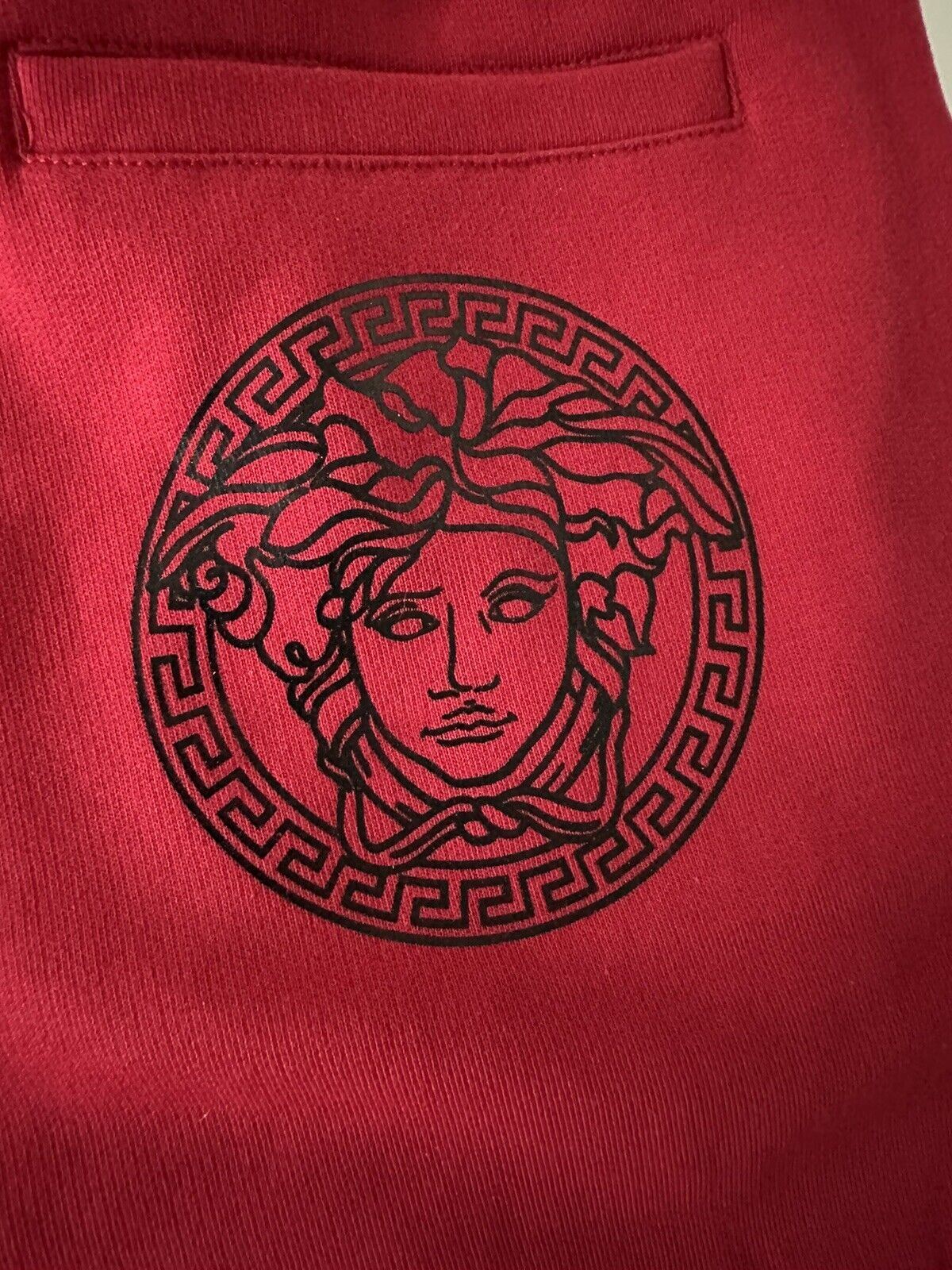 Neu mit Etikett: 650 $ Versace Herren-Hose mit Medusa-Logo, Rot, Größe 3XL A89515S 