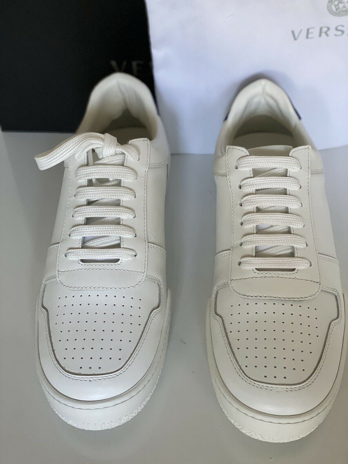 Мужские белые кожаные кроссовки Versace 495 долларов США 9 США (42 евро) Италия DSU7843 