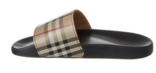 NIB Burberry Vintage Check Archive Beige Slide Sandals 11 US (44 Euro) 8023965