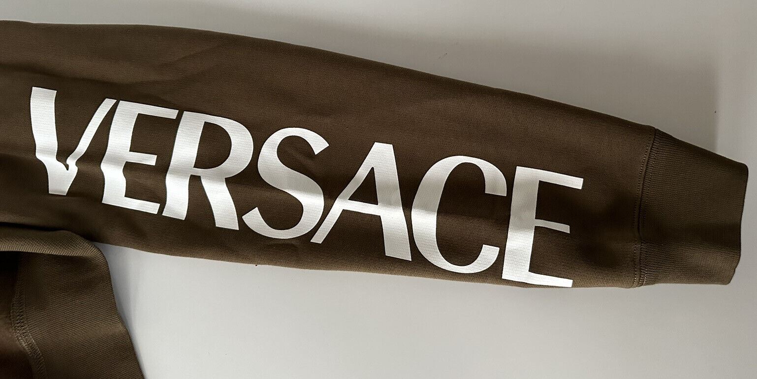 СЗТ $850 Versace Хлопковый свитшот цвета хаки Medusa Renaissance XS 1008282 