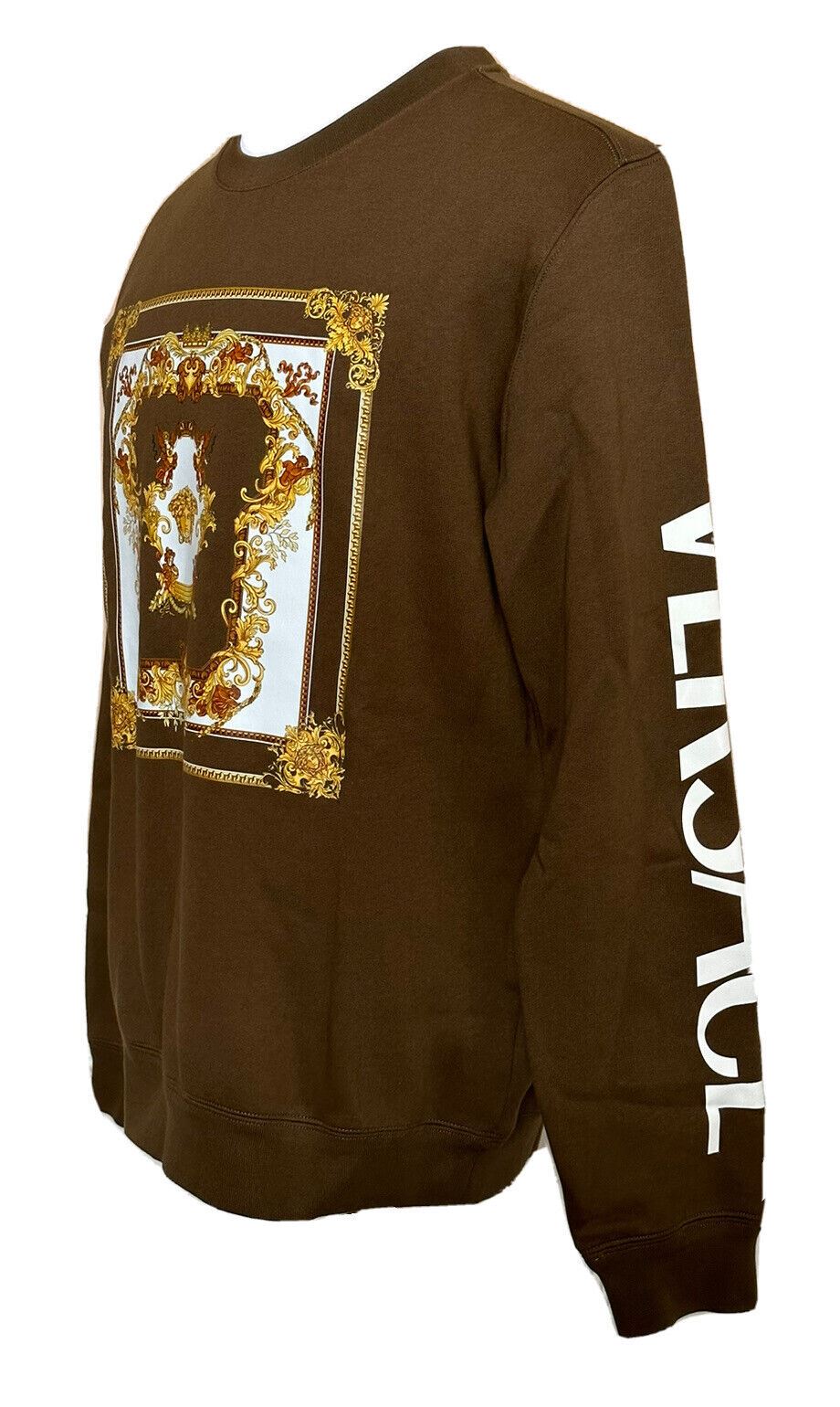 NWT $850 Versace Medusa Renaissance Khaki Cotton Sweatshirt 2XL 1008282
