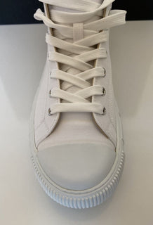 NIB Versace White Palladium High-Top Canvas Sneakers 11,5 US (44,5 Euro) DSU8403 