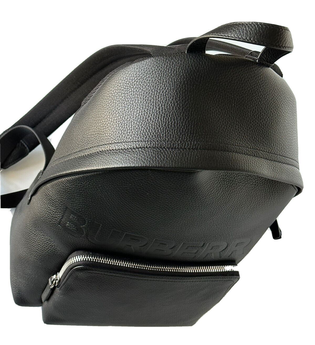 NWT $1650 Burberry Кожаный рюкзак с логотипом Abbeydale Черный 80507631 