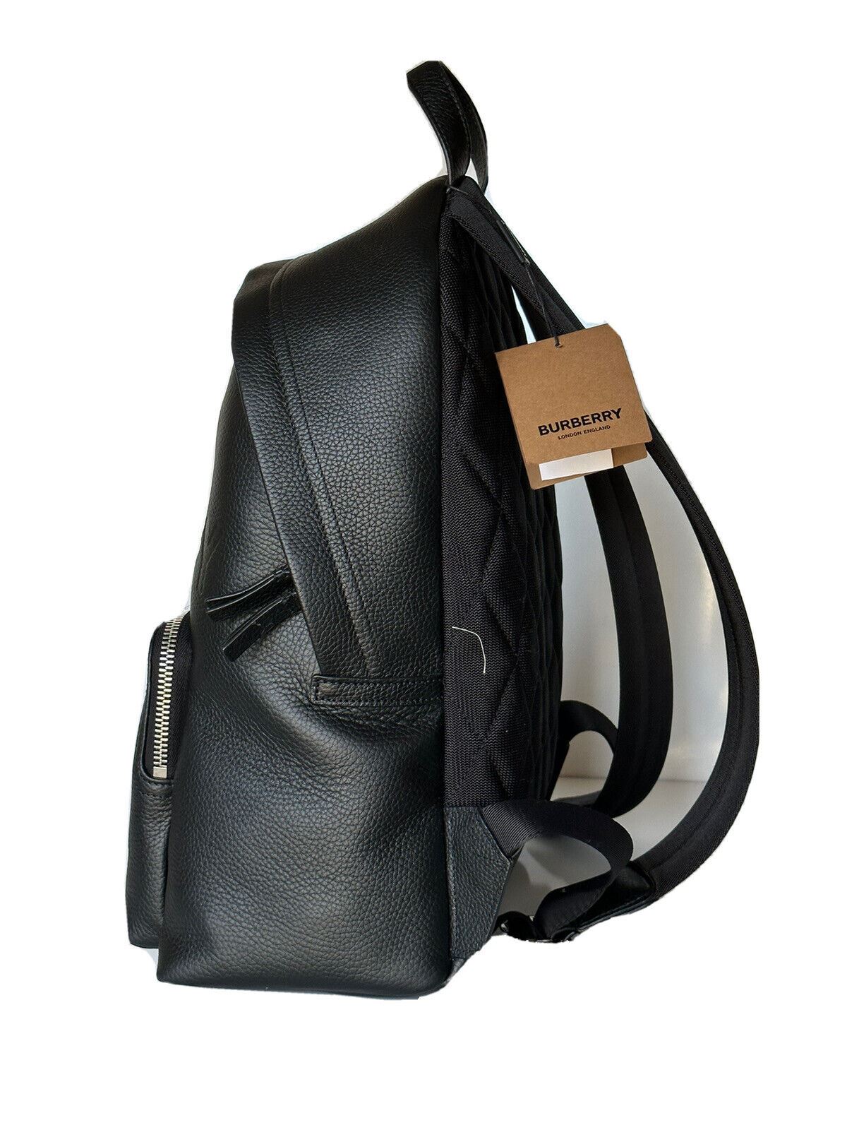 NWT $1650 Burberry Кожаный рюкзак с логотипом Abbeydale Черный 80507631 