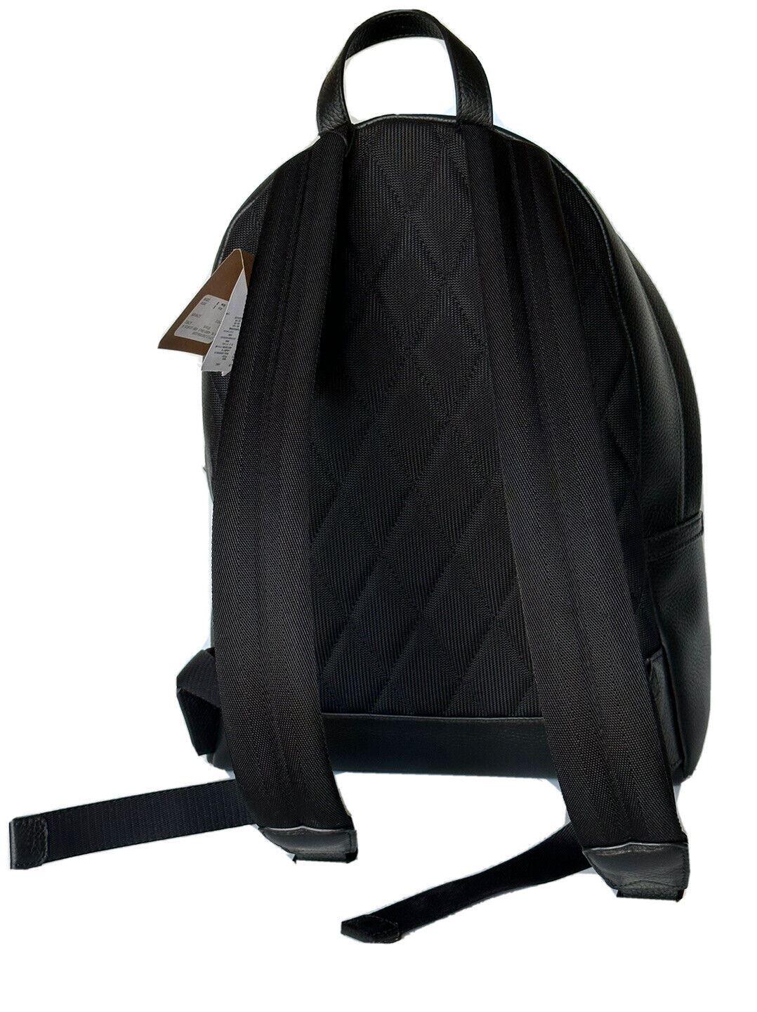 NWT $1650 Burberry Abbeydale Leather Logo Backpack Black  80507631