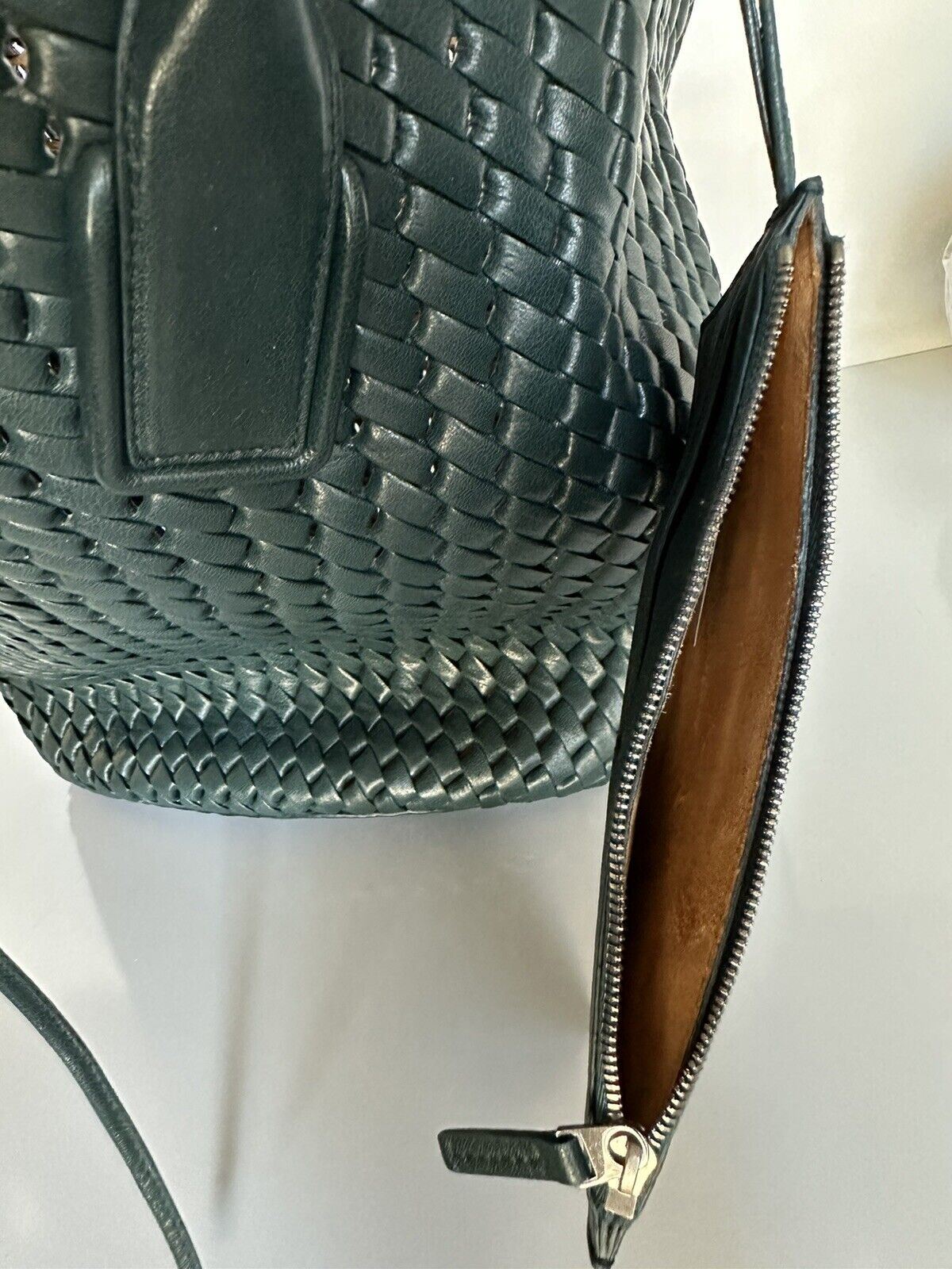 NWT $7000 Bottega Veneta Medium Leather Basket Tote in Intreccio Rete 578342