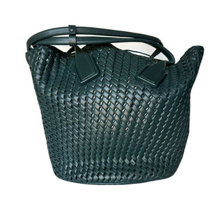 Neu mit Etikett: 7.000 $ Bottega Veneta Mittelgroße Korbtasche aus Leder in Intreccio Rete 578342