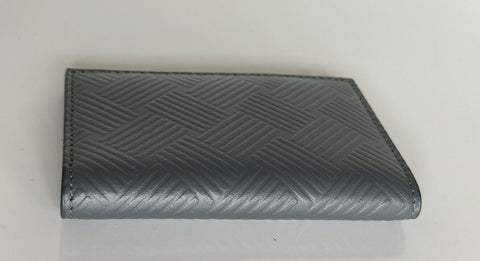 Neu mit Etikett: 420 $ Bottega Veneta Slim Kartenetui aus geprägtem Kalbsleder Grau 592619 Italien
