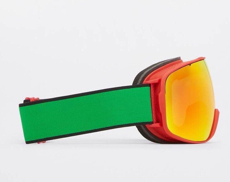 NWT $760 Bottega Veneta Унисекс Лыжные очки с резиновыми вставками Солнцезащитные очки Красные 691536