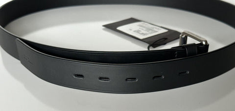 NWT $480 Bottega Veneta Elongated Holes Matte Leather Black Belt 105/42 574858