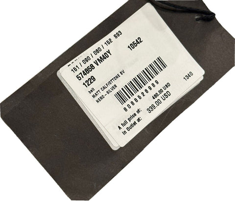 NWT $480 Bottega Veneta Elongated Holes Matte Leather Black Belt 105/42 574858