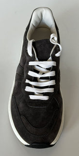 NIB 790 $ Bottega Veneta Herren-Sneaker aus Velours-Wildleder in Grau 10 US 565646 1157 IT